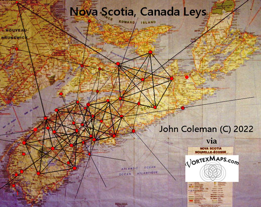 nova scotia canada leys and stars map